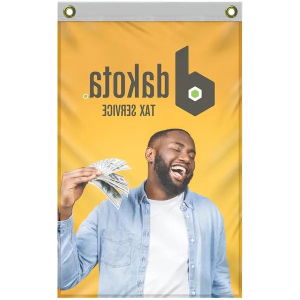 Banner Kit with 2' x 3' Flag and White Bracket