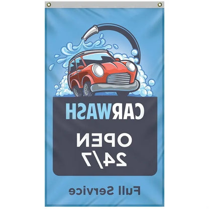 Banner Kit with 3' x 5' Flag and White Bracket