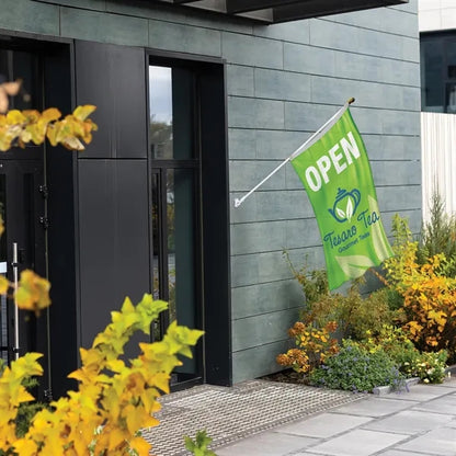 Banner Kit with 3' x 5' Flag and White Bracket