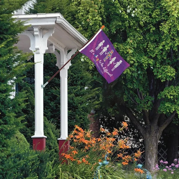 Promotional 2' x 3' Flag Kit with Pole and Silver Bracket
