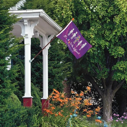 Promotional 2' x 3' Flag Kit with Pole and Silver Bracket