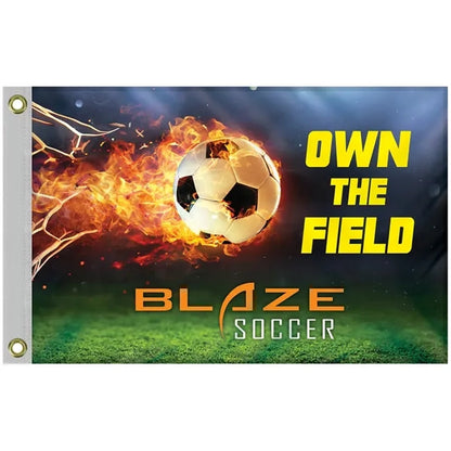 Promotional 2' x 3' Flag Kit with Pole and White Bracket