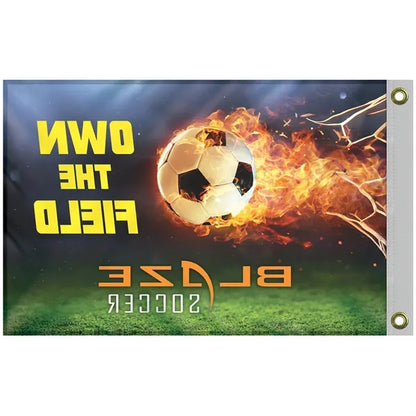 Promotional 2' x 3' Flag Kit with Pole and White Bracket