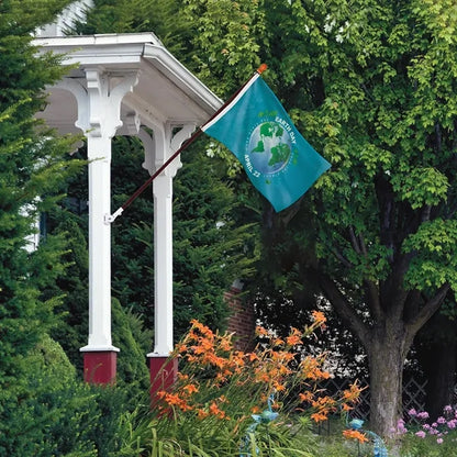 Promotional 2' x 3' Flag Kit with Pole and White Bracket