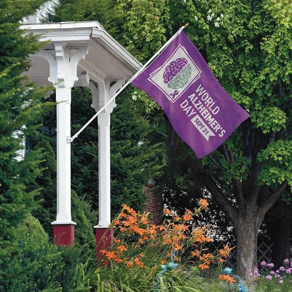Promotional 3' x 5' Flag Kit with Pole and White Bracket
