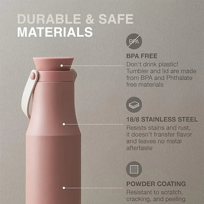 16oz. Portable Stainless Steel Insulated Bottle with Handle