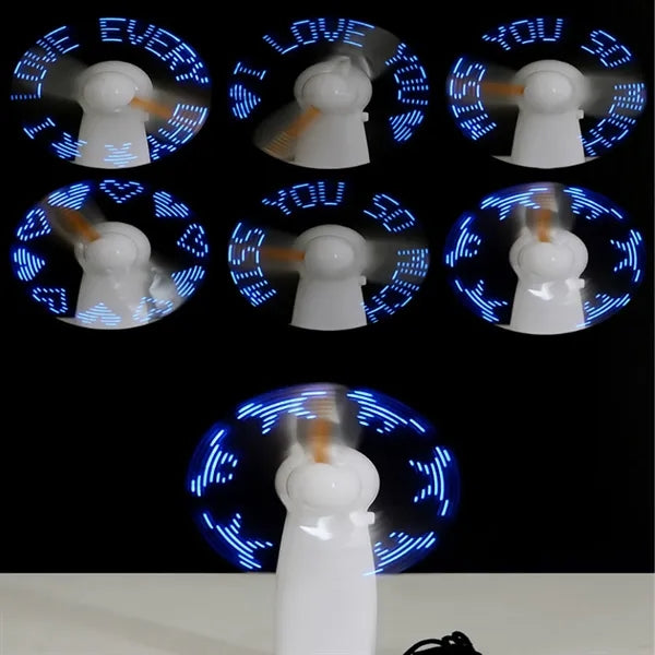 Mini Handheld USB Rechargeable Fan with LED Display