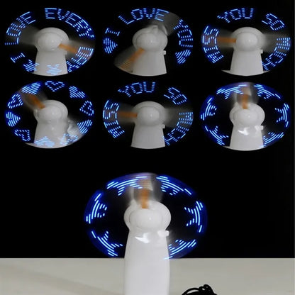Mini Handheld USB Rechargeable Fan with LED Display