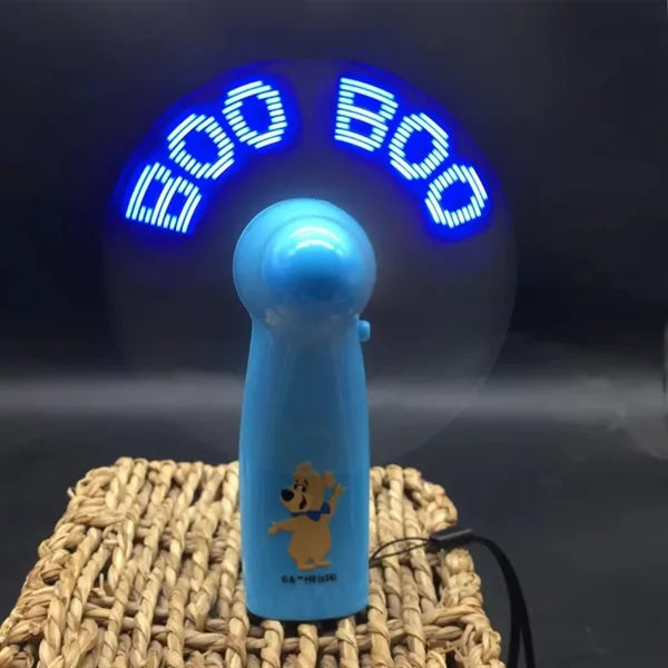Mini Handheld USB Rechargeable Fan with LED Display