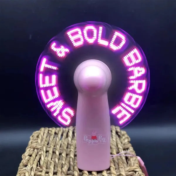 Mini Handheld USB Rechargeable Fan with LED Display