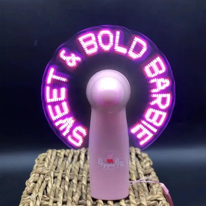 Mini Handheld USB Rechargeable Fan with LED Display