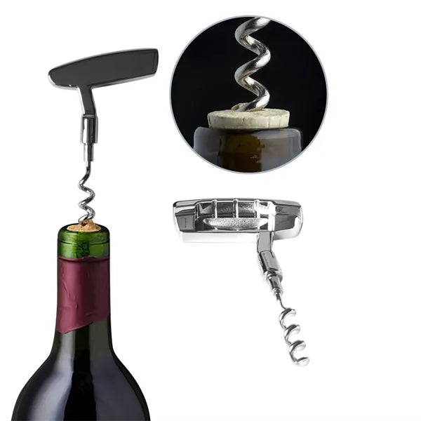 Golf Themed Wine Set Corkscrew Bottle Opener Stopper
