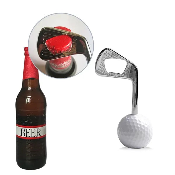 Golf Themed Wine Set Corkscrew Bottle Opener Stopper