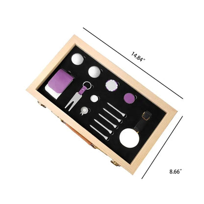 Deluxe Golf Accessory Set Ball Markers Tees Divot Tool