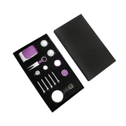 Deluxe Golf Accessory Set Ball Markers Tees Divot Tool