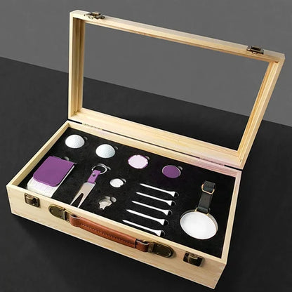 Deluxe Golf Accessory Set Ball Markers Tees Divot Tool
