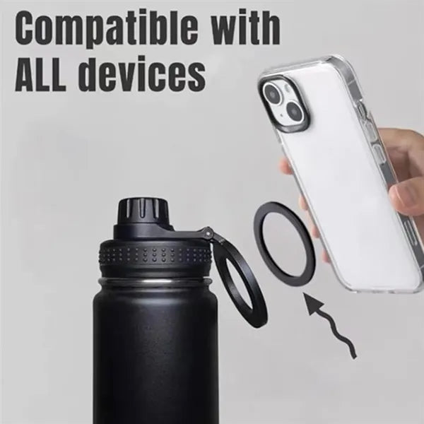 25oz. Magnetic Phone Holder Stainless Steel Insulated Bottle