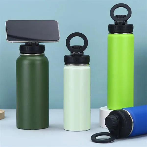 25oz. Magnetic Phone Holder Stainless Steel Insulated Bottle
