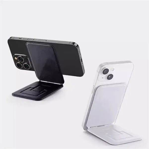 Magnetic PU Leather Phone Holder Tripod Stand