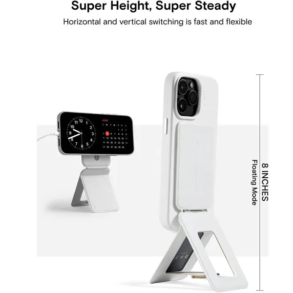 Magnetic PU Leather Phone Holder Tripod Stand