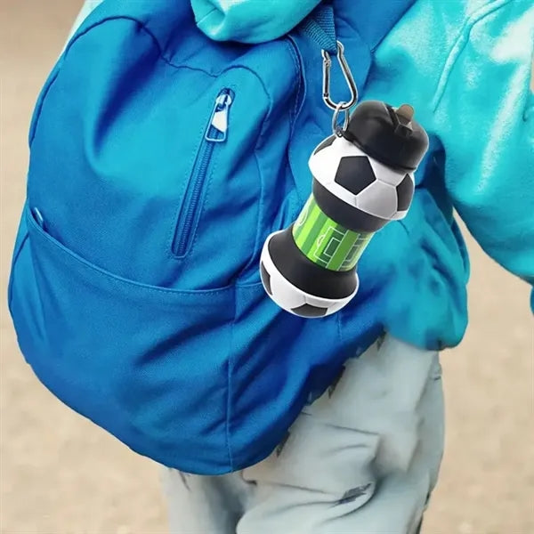Collapsible Silicone Sports Ball Shaped Bottle