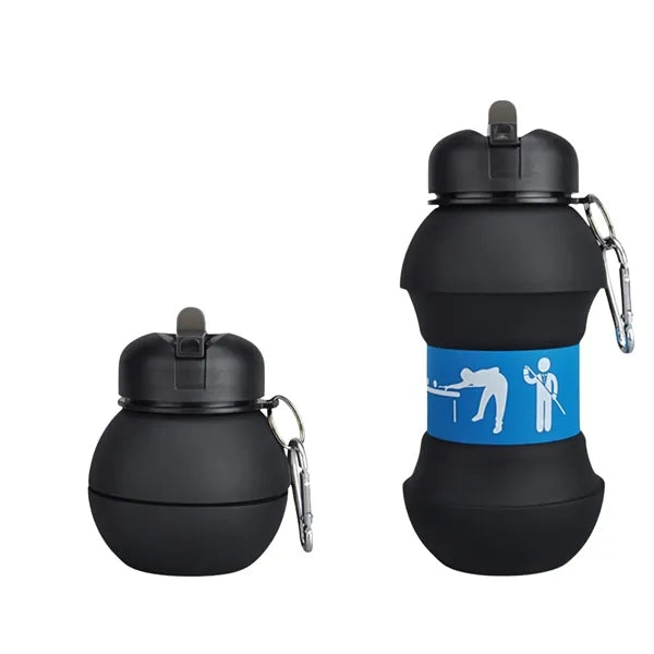 Collapsible Silicone Sports Ball Shaped Bottle