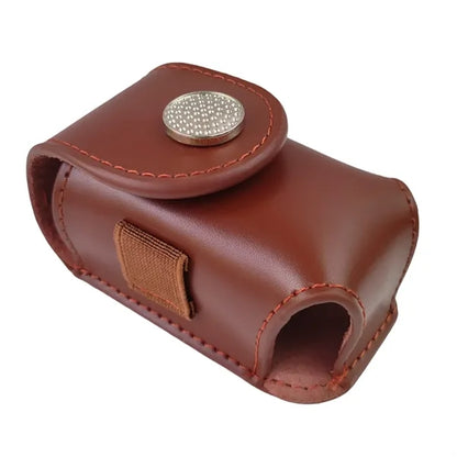 Mini Leather Golf Ball Pouch Belt Clip Accessory Bag