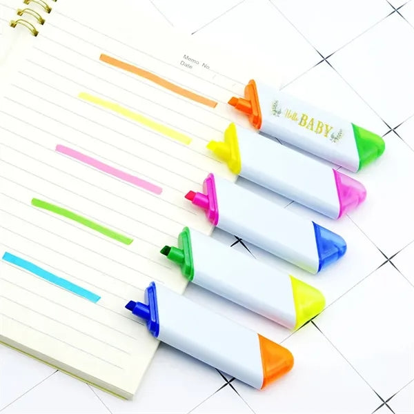 Dual Tip Four Sided Highlighter Pen