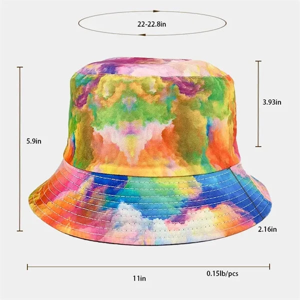 Double Side Wear Tie Dyed Bucket Hat