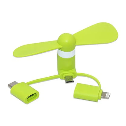 3 In 1 Mini Usb Cellphone Fan