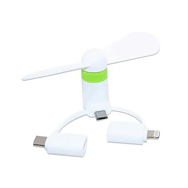3 In 1 Mini Usb Cellphone Fan