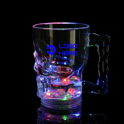 14 Oz Led Big Light Up Skull Mugs