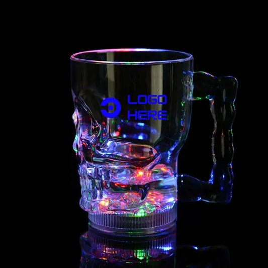 14 Oz Led Big Light Up Skull Mugs