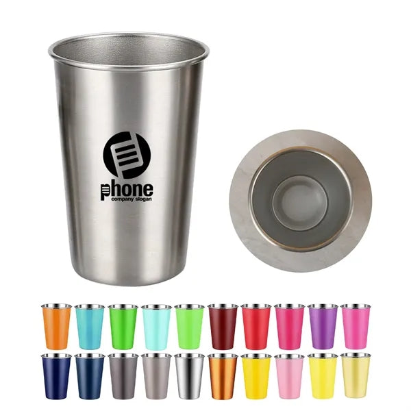 16oz Stainless Steel Wide Mouth Cup