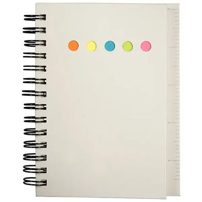 EcoNOTE Mini-Sticky Book with Ruler -4.25" x 5"