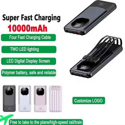 10000mAh Power Bank Pack Fast Charger