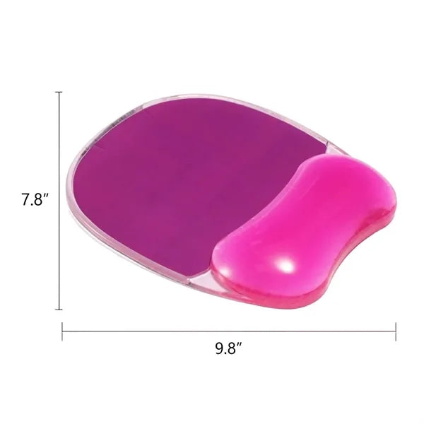 PU Leather Mouse Pad with Silicone Wrist Rest