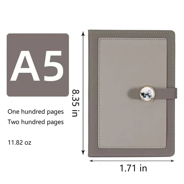 A5 Buckle PU Leather Multi-color Notebook
