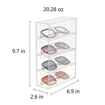 Acrylic Sunglasses and Glasses Custom Storage Case