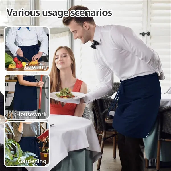 Stain-resistant Waterproof Custom Waiter Waist Apron