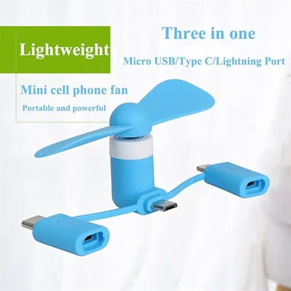 Portable Usb Cell Phone Mini Fan