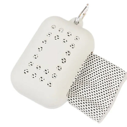 Portable Ice Cooling with Silicone Case Chilly Towel