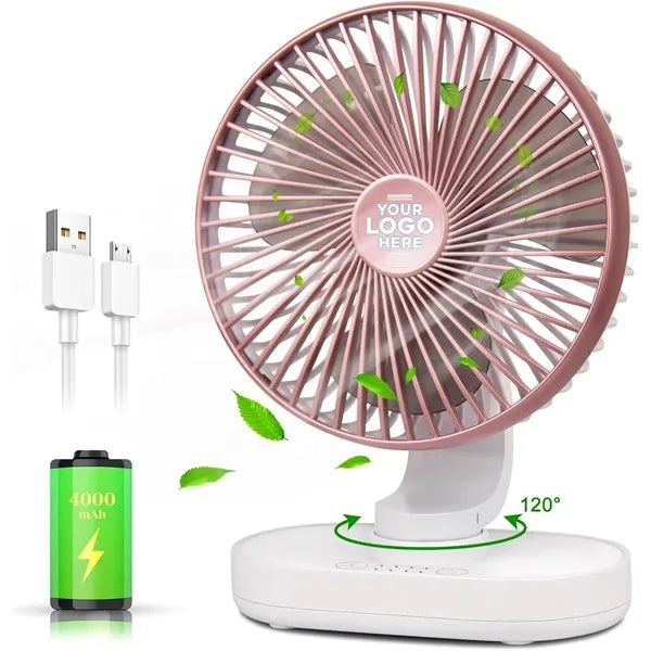 Rechargeable Desk Oscillating Fan