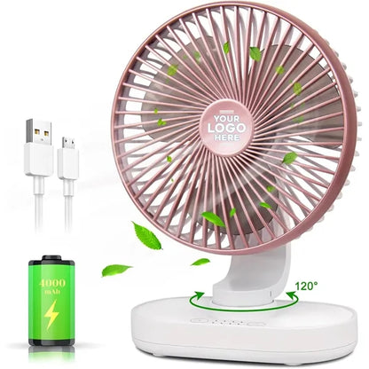 Rechargeable Desk Oscillating Fan