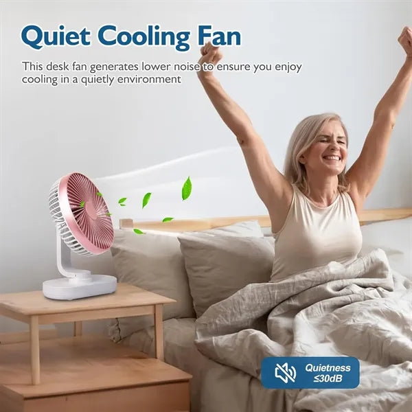 Rechargeable Desk Oscillating Fan