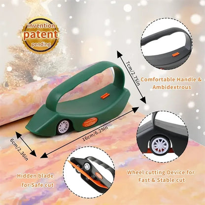 Wrapping Paper Cutter with 3 Replaceable Blades