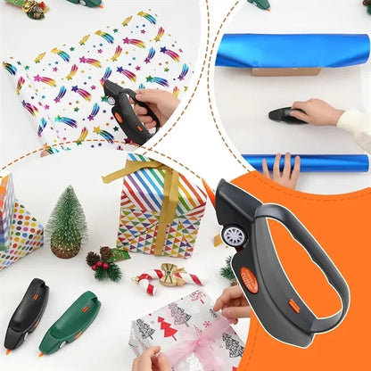 Wrapping Paper Cutter with 3 Replaceable Blades