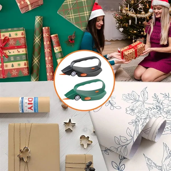 Wrapping Paper Cutter with 3 Replaceable Blades