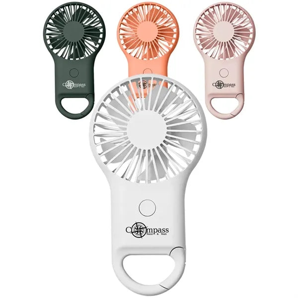 Mini Pocket Fan with Mountaineering Buckle