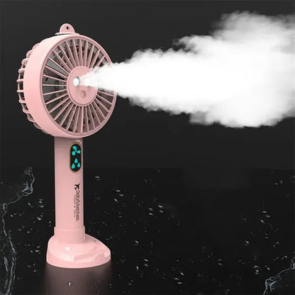 Rechargeable Mist Spray Mini Fan